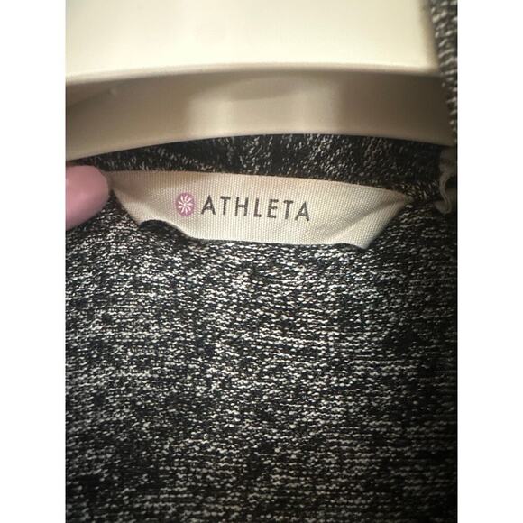 Athleta Open Front Draped Cardigan with front pockets, Womens XXS, black - Picture 3 of 6